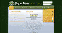 Desktop Screenshot of cityofutica.org