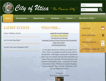 Tablet Screenshot of cityofutica.org